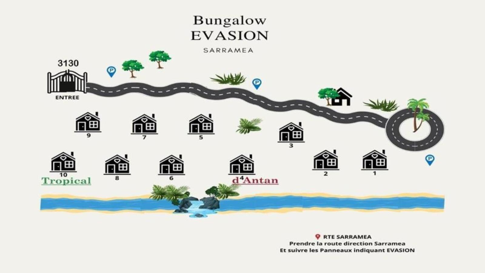 Evasion Bungalow Tropical Spa Sarraméa المظهر الخارجي الصورة